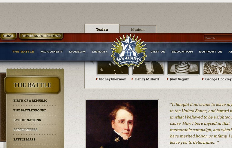 San Jacinto Museum: Commanders in the Field: Sidney Sherman Website San Jacinto Museum: Commanders in the Field: Sidney Sherman Website