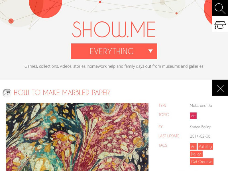 24 Hour Museum (u.k.): Marbling Paper Patterns Activity 24 Hour Museum (u.k.): Marbling Paper Patterns Activity