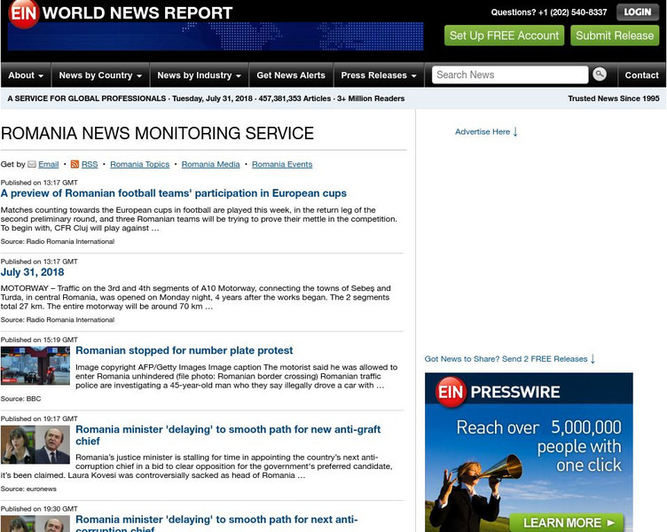 Ei nnews.com: Romania Today Website Ei nnews.com: Romania Today Website