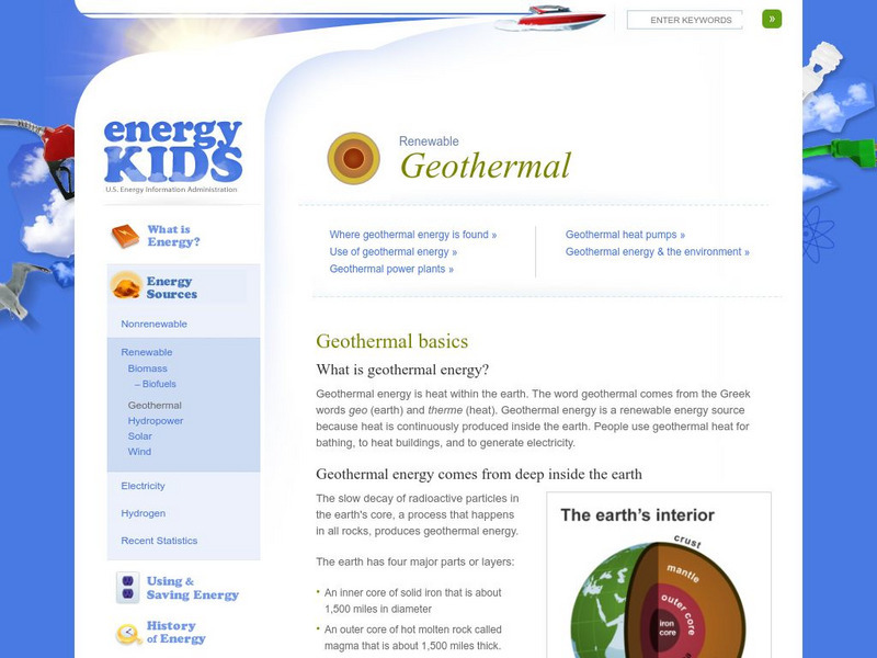 U.s. Eia Energy Kids: Renewable Geothermal Energy Energy From the Earth's Core Handout U.s. Eia Energy Kids: Renewable Geothermal Energy Energy From the Earth's Core Handout