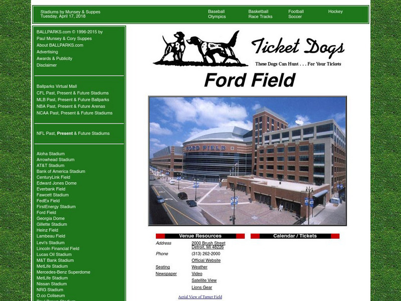 Ford Field Website Ford Field Website
