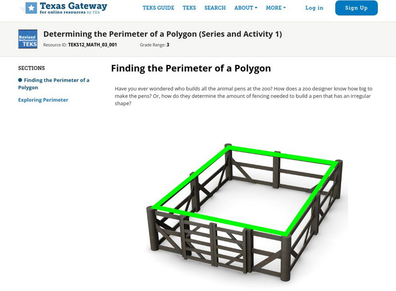 Texas Gateway: Determining the Perimeter of a Polygon (Series and Activity 1) Unit Plan Texas Gateway: Determining the Perimeter of a Polygon (Series and Activity 1) Unit Plan