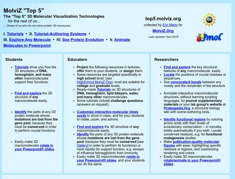 University of Massachusetts: Rasmol & Chime Graphic University of Massachusetts: Rasmol & Chime Graphic