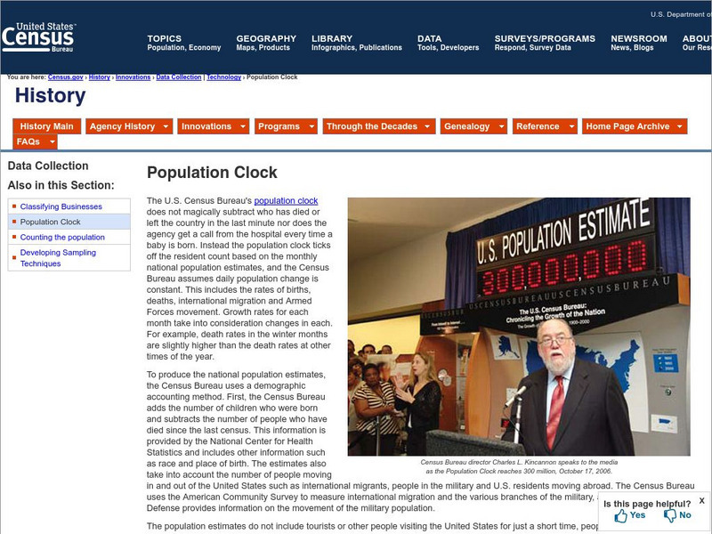 U.s. Census Bureau: Population Clocks Website U.s. Census Bureau: Population Clocks Website
