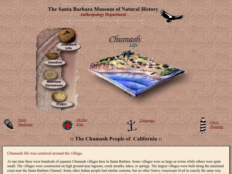 Santa Barbara Museum of Natural History: The Chumash People of California Website Santa Barbara Museum of Natural History: The Chumash People of California Website
