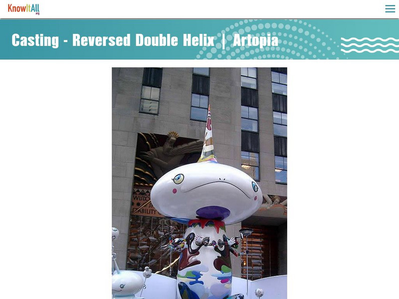 Etv: Artopia: Sculpture Critic: Reversed Double Helix by Takashi Murakami Website Etv: Artopia: Sculpture Critic: Reversed Double Helix by Takashi Murakami Website