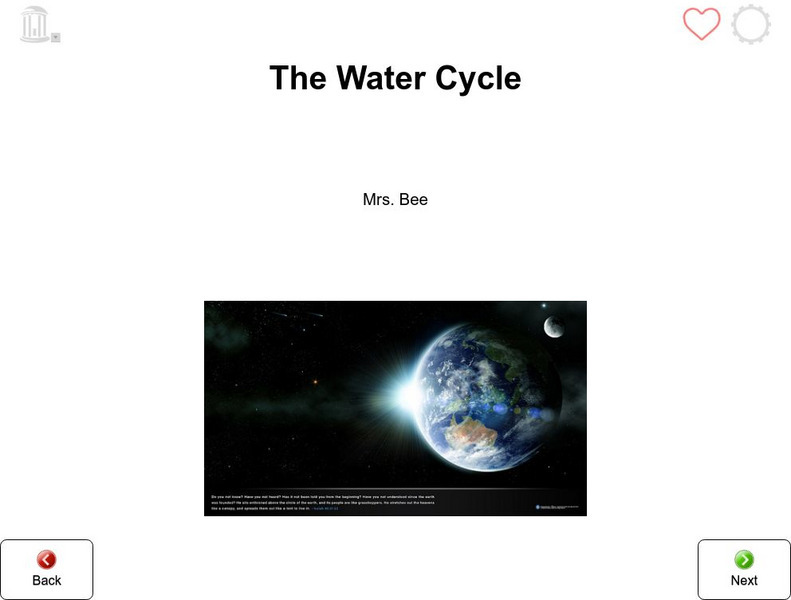 Tar Heel Reader: The Water Cycle PPT Tar Heel Reader: The Water Cycle PPT