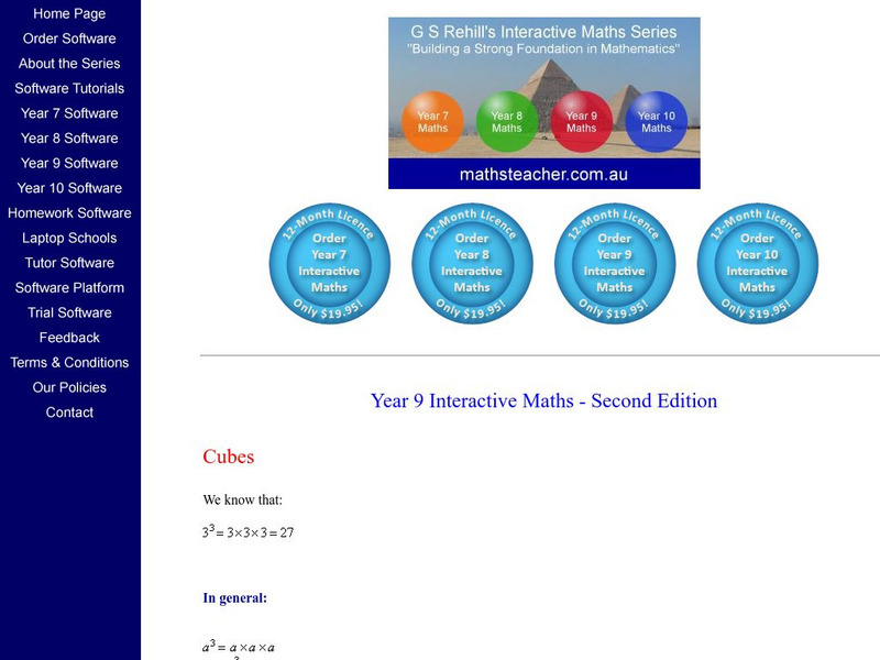 Mathsteacher: Cubes Activity Mathsteacher: Cubes Activity