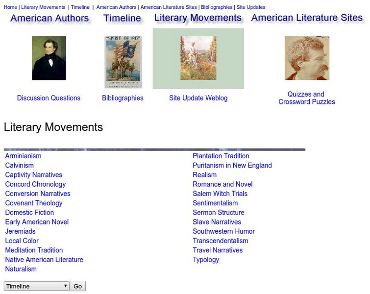 Washington State University: Literary Movements Activity