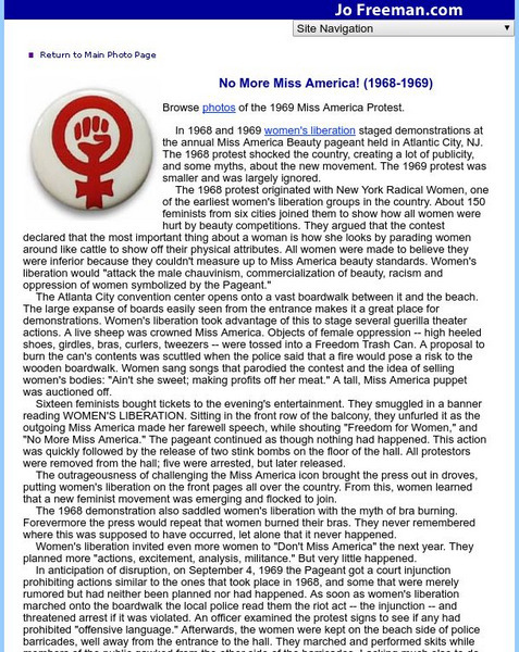 No More Miss America (1968 1969) Article No More Miss America (1968 1969) Article