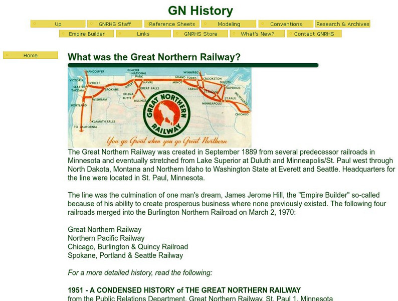 Great Northern Historical Society: Great Northern History Website Great Northern Historical Society: Great Northern History Website