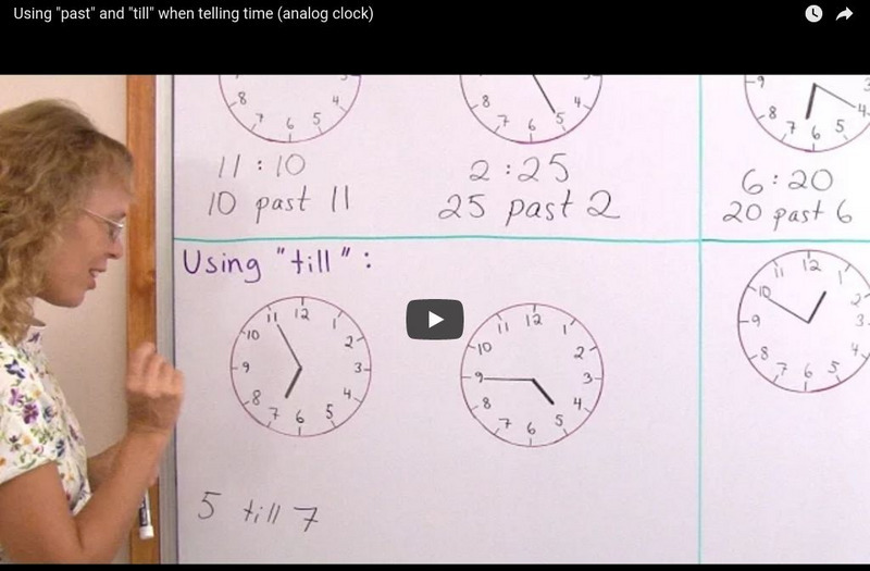 Math Mammoth: Telling Time: "Past" and "Till" Instructional Video