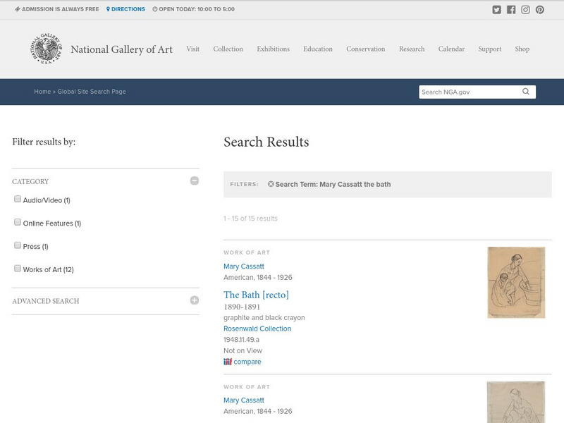 National Gallery of Art: "The Bath" by Mary Cassatt Graphic National Gallery of Art: "The Bath" by Mary Cassatt Graphic