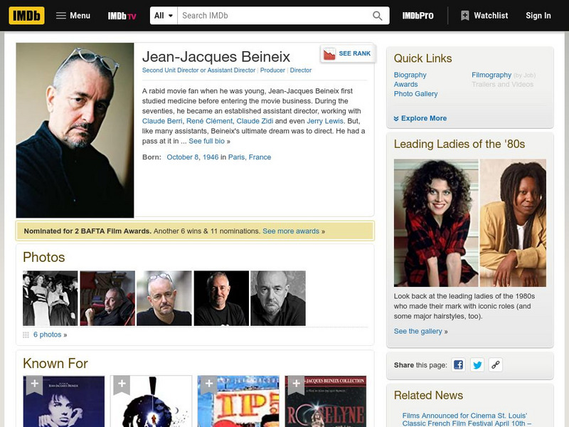 Internet Movie Database: Jean Jacques Beineix Handout