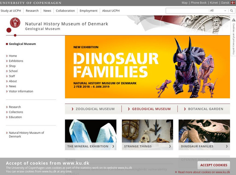 Natural History Museum of Denmark: Geological Museum Website Natural History Museum of Denmark: Geological Museum Website