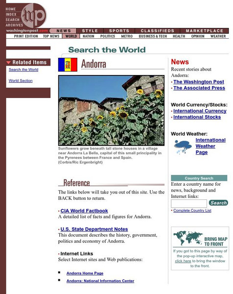 The Washington Post: Andorra Article The Washington Post: Andorra Article
