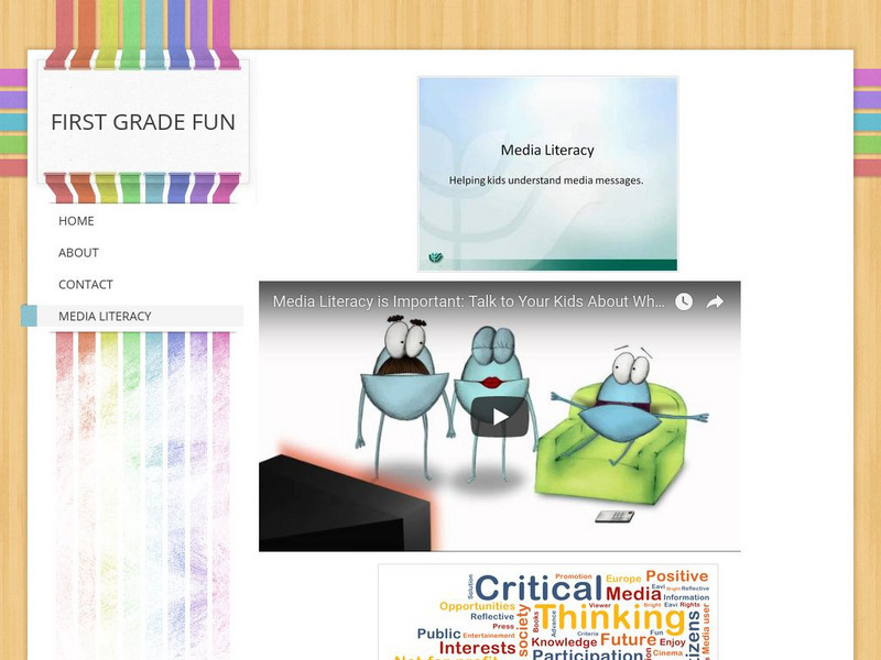 First Grade Fun: Media Literacy Unit Plan