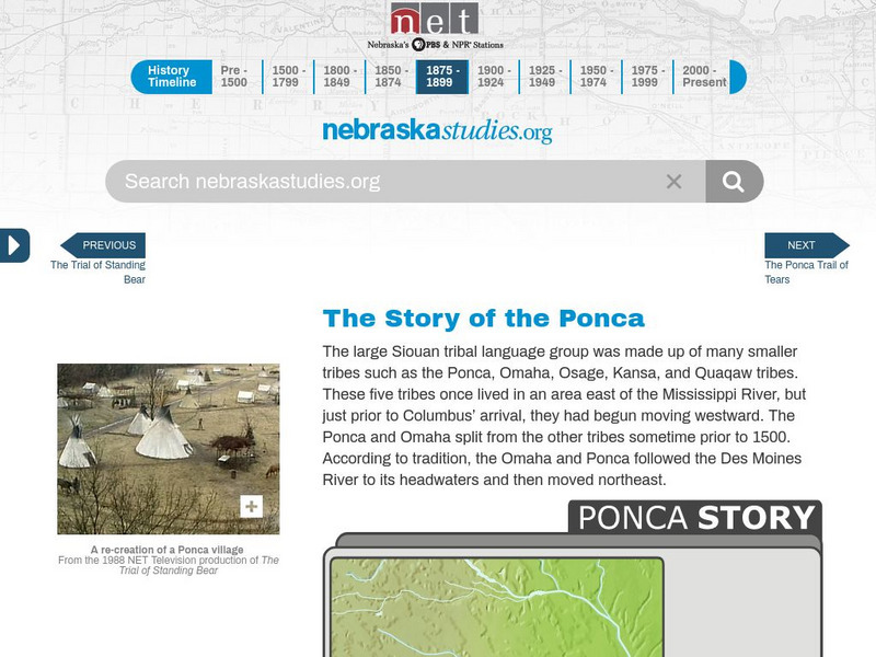 Nebraska Studies: The Story of the Ponca: Broken Promises in Treaties Website Nebraska Studies: The Story of the Ponca: Broken Promises in Treaties Website