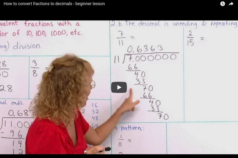 Math Mammoth: How to Convert Fractions to Decimals Instructional Video Math Mammoth: How to Convert Fractions to Decimals Instructional Video