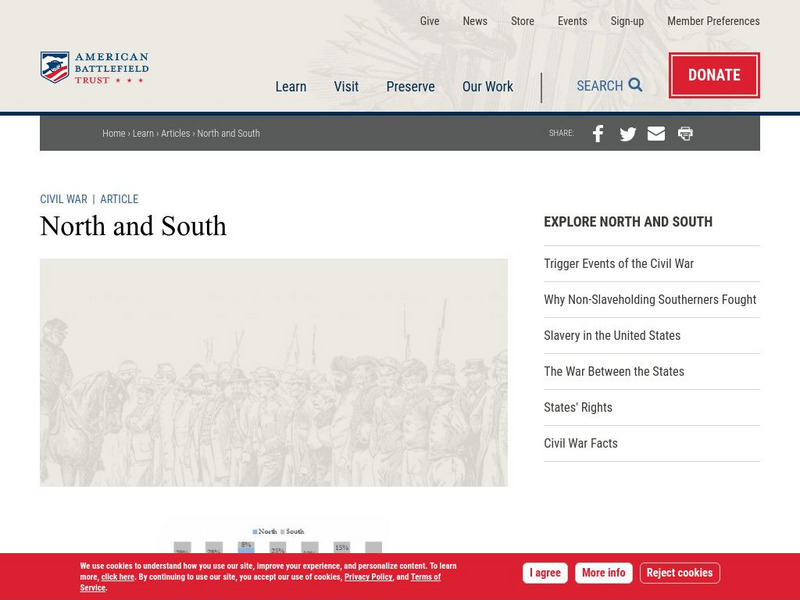 American Battlefield Trust: Civil War: North and South: Different Cultures, Same Country Handout American Battlefield Trust: Civil War: North and South: Different Cultures, Same Country Handout