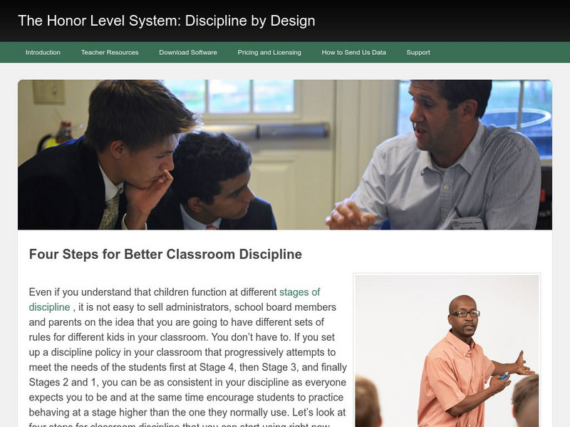 Discipline by Design: Four Steps for Better Classroom Discipline Professional Doc Discipline by Design: Four Steps for Better Classroom Discipline Professional Doc