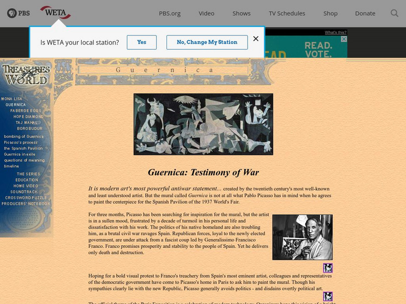 Pbs Treasures of the World: Guernica Testimony of War Website Pbs Treasures of the World: Guernica Testimony of War Website