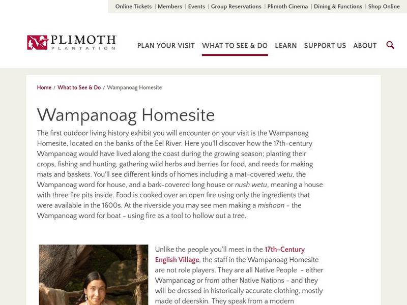 The Wampanoag People Website