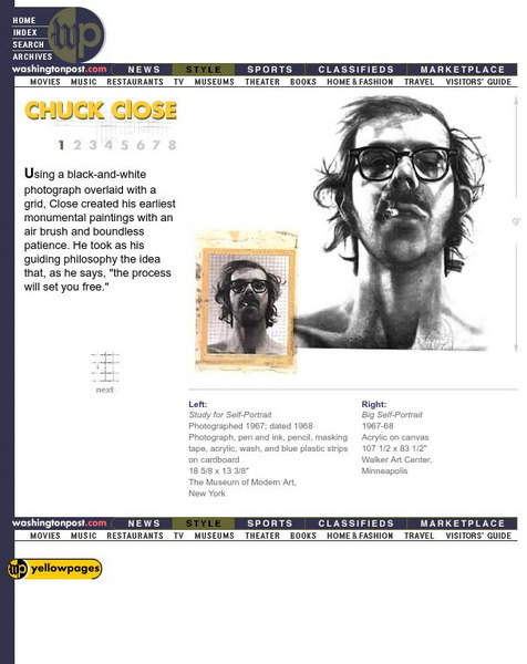 Washington Post: Chuck Close Article Washington Post: Chuck Close Article