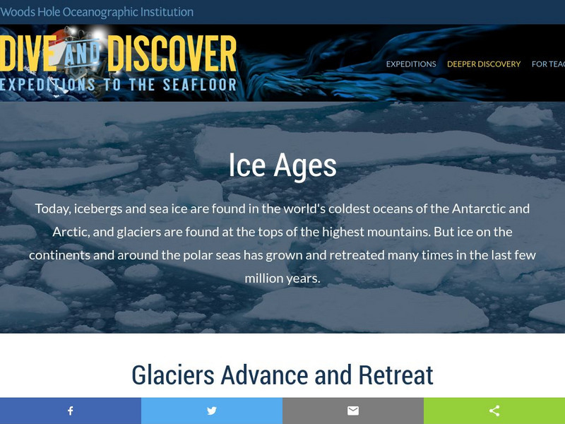 Woods Hole Oceanography Institute: Ice Ages: Glaciers Advance and Retreat Handout Woods Hole Oceanography Institute: Ice Ages: Glaciers Advance and Retreat Handout