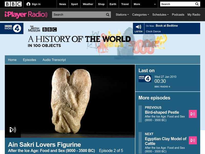 Bbc Podcasts: Episode 7: Ain Sakhri Lovers Figurine 26 Jan 10 Audio