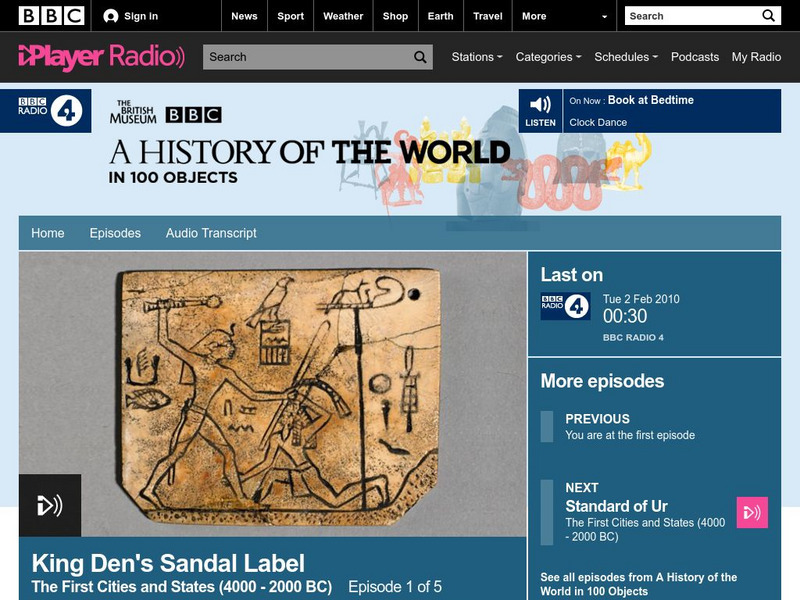 Bbc Podcasts: Episode 11: King Den's Sandal Label 1 Feb 2010 Audio