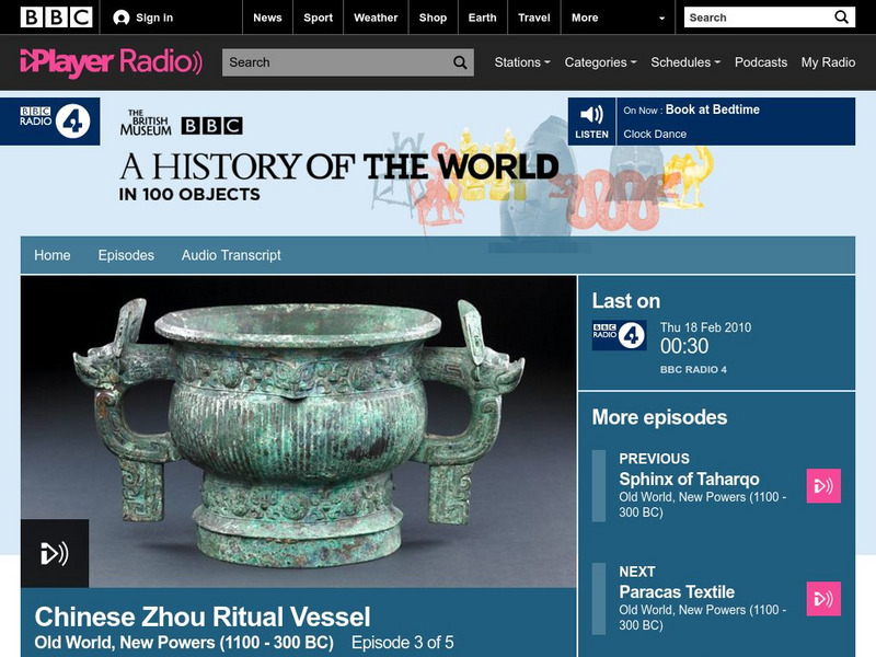 Bbc Podcasts: Episode 23: Chinese Zhou Ritual Vessel 17 Feb 2010 Audio