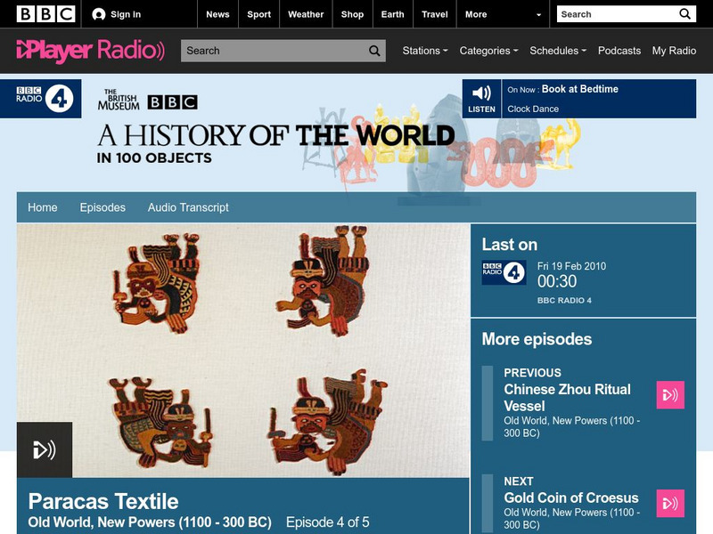 Bbc Podcasts: Episode 24: Paracas Textile 18 Feb 2010 Audio Bbc Podcasts: Episode 24: Paracas Textile 18 Feb 2010 Audio