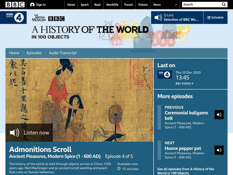 Bbc Podcasts: Episode 39: Admonitions Scroll 27 May 2010 Audio