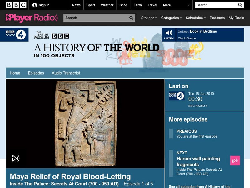 Bbc Podcasts: Episode 51: Maya Relief of Royal Blood Letting 14 Jun 2010 Audio