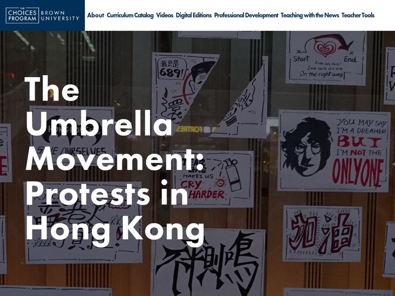 Choices: The Umbrella Movement: Protests in Hong Kong Unit Plan