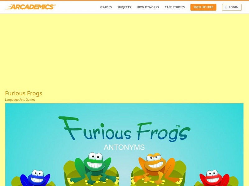 Arcademics: Furious Frogs Interactive Arcademics: Furious Frogs Interactive