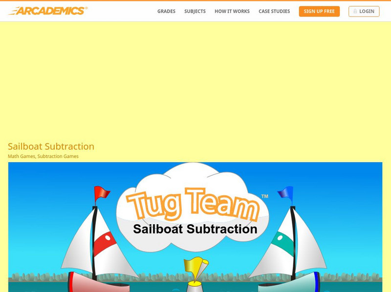 Arcademics: Tug Team Sailboat Subtraction Interactive