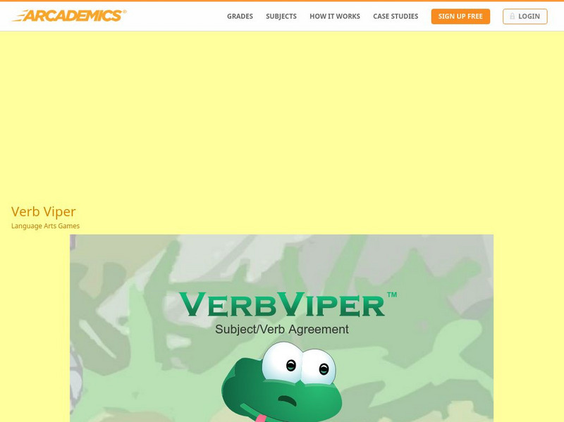 Arcademics: Verb Viper Interactive Arcademics: Verb Viper Interactive