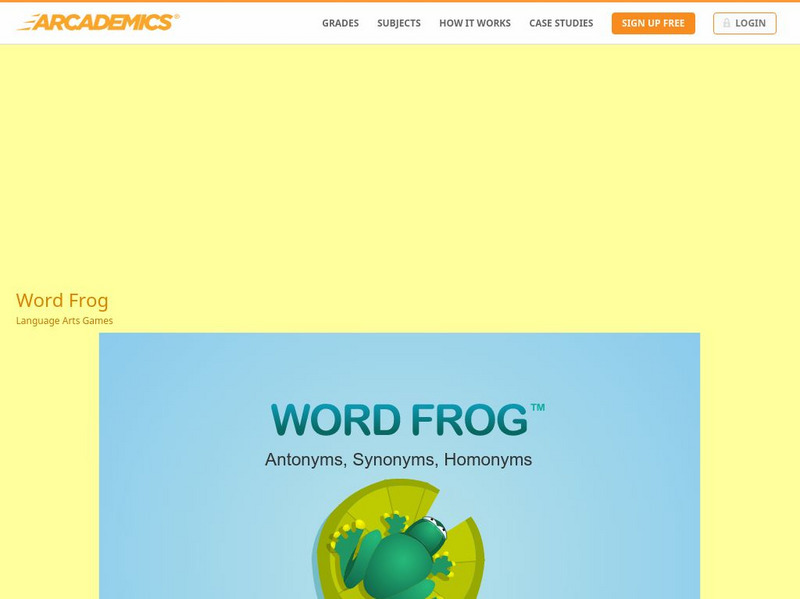Arcademics: Word Frogs Interactive Arcademics: Word Frogs Interactive