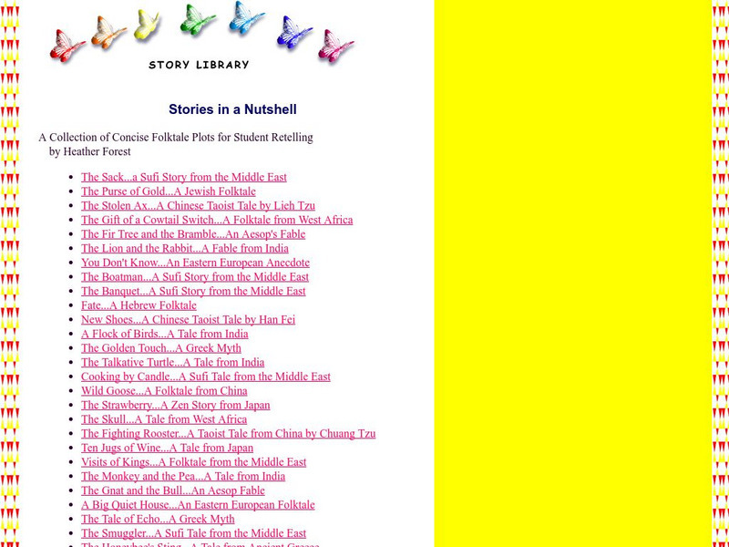 Story Library: Stories in a Nutshell Website Story Library: Stories in a Nutshell Website