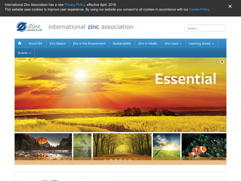 American Zinc Association: Zinc Uses Website American Zinc Association: Zinc Uses Website