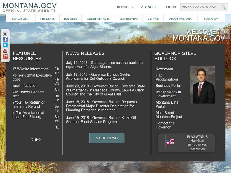 State of Montana Website
