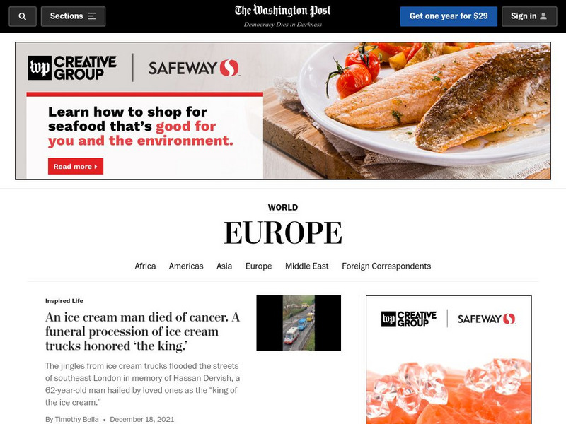 The Washington Post: Europe Website The Washington Post: Europe Website