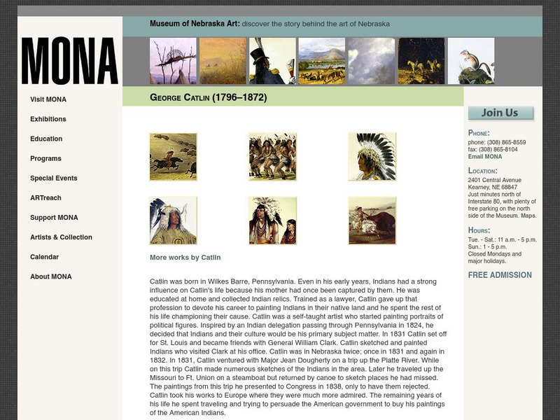 Mona: George Catlin (1796 1872) Handout