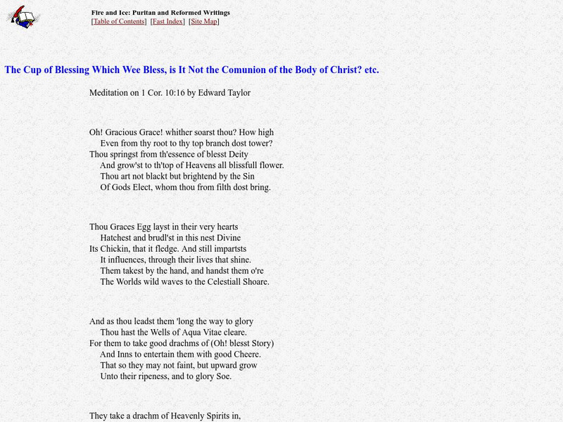 Puritan & Reformed Writings: "The Cup of Blessing" eBook Puritan & Reformed Writings: "The Cup of Blessing" eBook