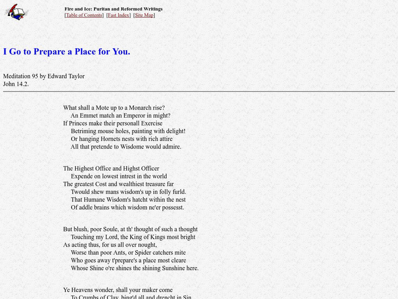 Puritan and Reformed Writings: "I Go to Prepare a Place" eBook Puritan and Reformed Writings: "I Go to Prepare a Place" eBook