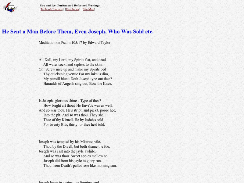 Puritan and Reformed Writings: "He Sent a Man Before" eBook Puritan and Reformed Writings: "He Sent a Man Before" eBook