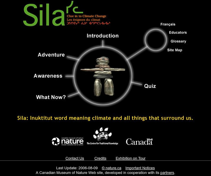 Canadian Museum of Nature: Sila: Clue Into Climate Change Website Canadian Museum of Nature: Sila: Clue Into Climate Change Website