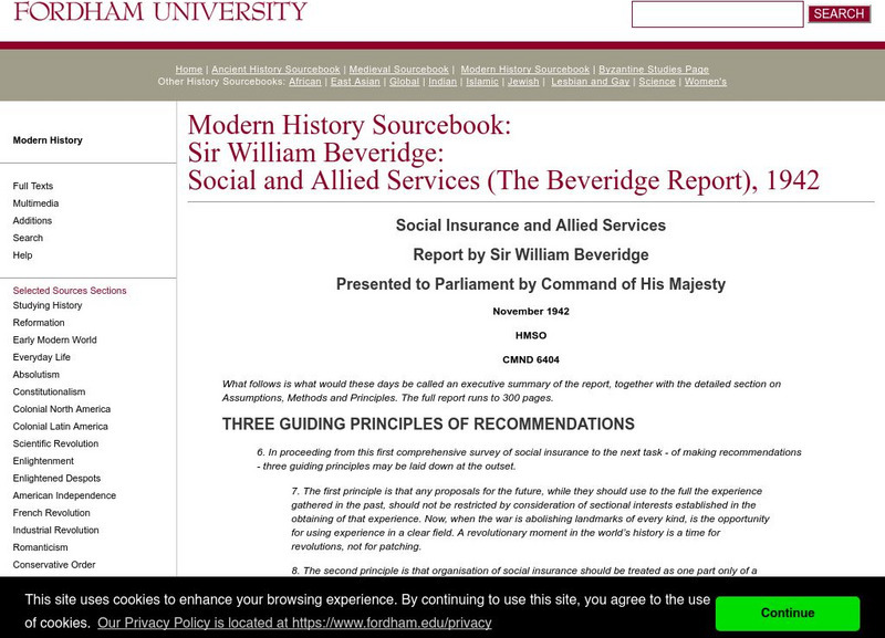 Fordham University: Modern History Sourcebook: Modern History Sourcebook Primary Fordham University: Modern History Sourcebook: Modern History Sourcebook Primary